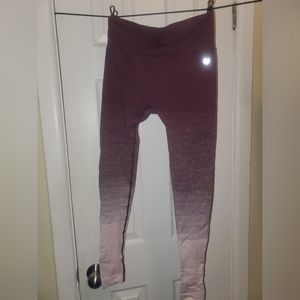 Forever 21 active wear_brand new burgundy ombre sports legging - never worn